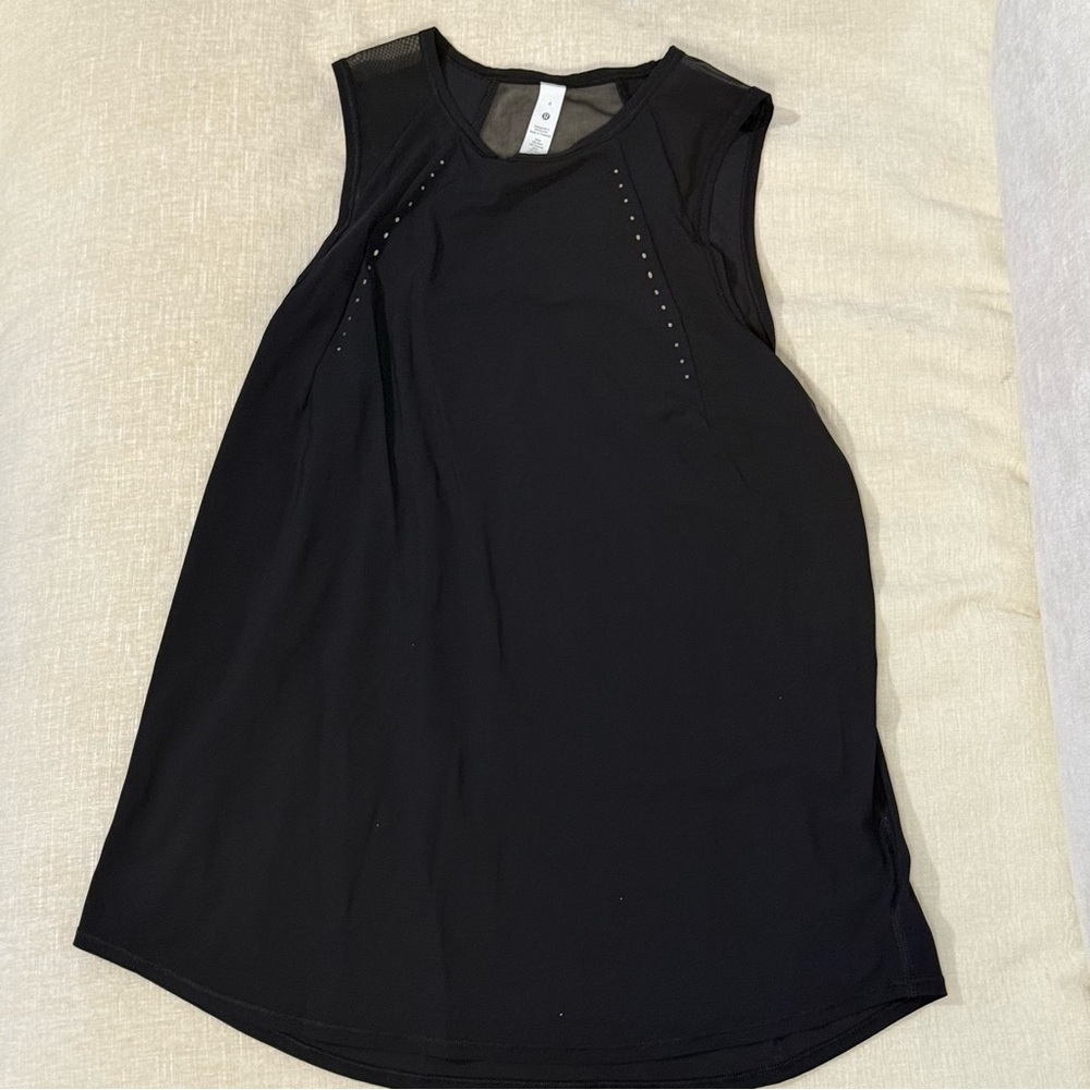 Black Sleeveless Top with Stud Details
